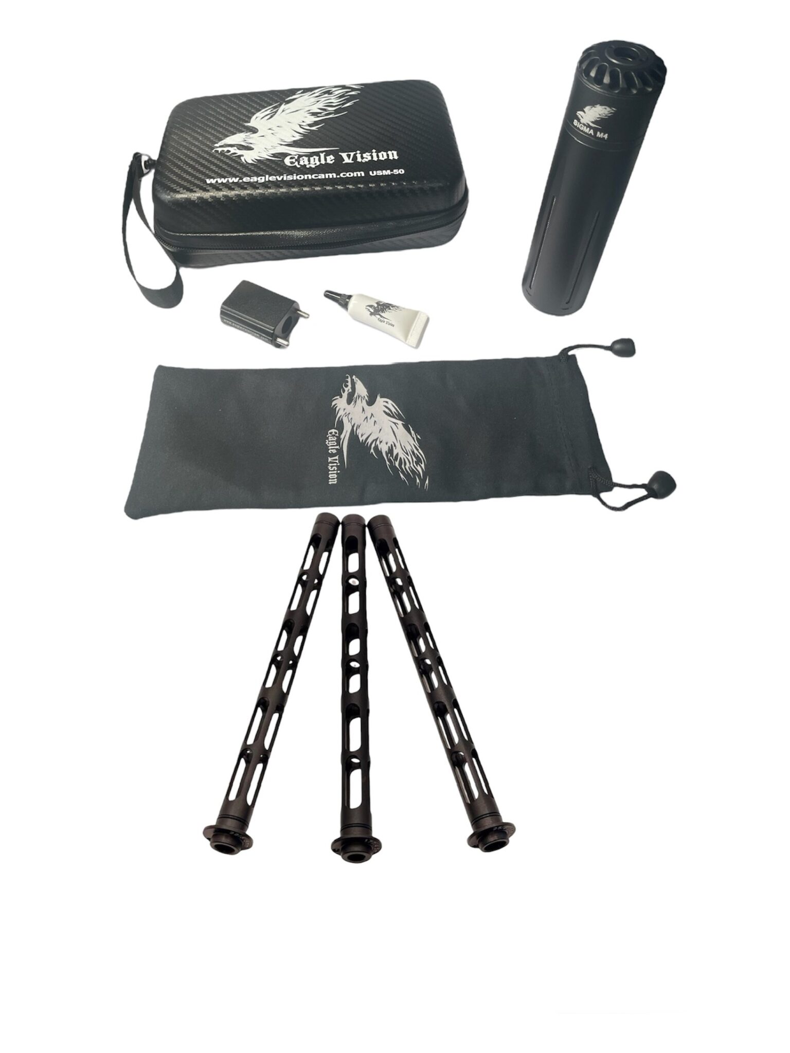 SIGMA M4 Airgun Sound Moderator / Suppressor Interchangeable Caliber